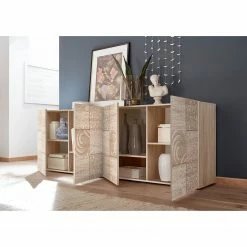 LC Spa Buffet Miro II - Imitation chêne de Sonoma - Largeur : 241 cm -loftscape Boutique 1000177051 190619 14295900015 MOOD GALLERYIMAGES P000000001000177051 mood