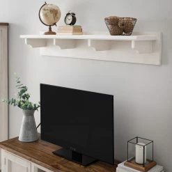 Maison Belfort Étagère murale Balignton - Pin massif - Blanc -loftscape Boutique 1000177768 211116 12502600164 MOOD DETAILS P000000001000177768 mood