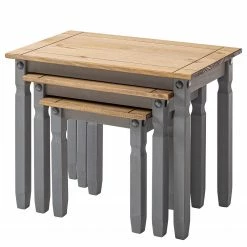 Maison Belfort Tables gigognes Finca Rustica (3 élém.) - 3 éléments -Pin massif - Pin gris 20 Maison Belfort Tables gigognes Finca Rustica (3 élém.) - 3 éléments -Pin massif - Pin gris -loftscape Boutique 1000178043 200422 06410100014 DETAILS P000000001000178043