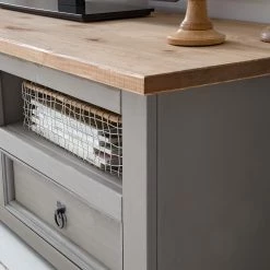 Maison Belfort Meuble TV Finca Rustica II - Pin massif - Pin gris -loftscape Boutique 1000178053 200507 14182200013 DETAILS P000000001000178053