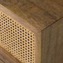 Ars manufacti Meuble TV Vina - Manguier massif / Rotin - Manguier / Noir -loftscape Boutique 1000178070 200225 13061200011 DETAILS P000000001000178070