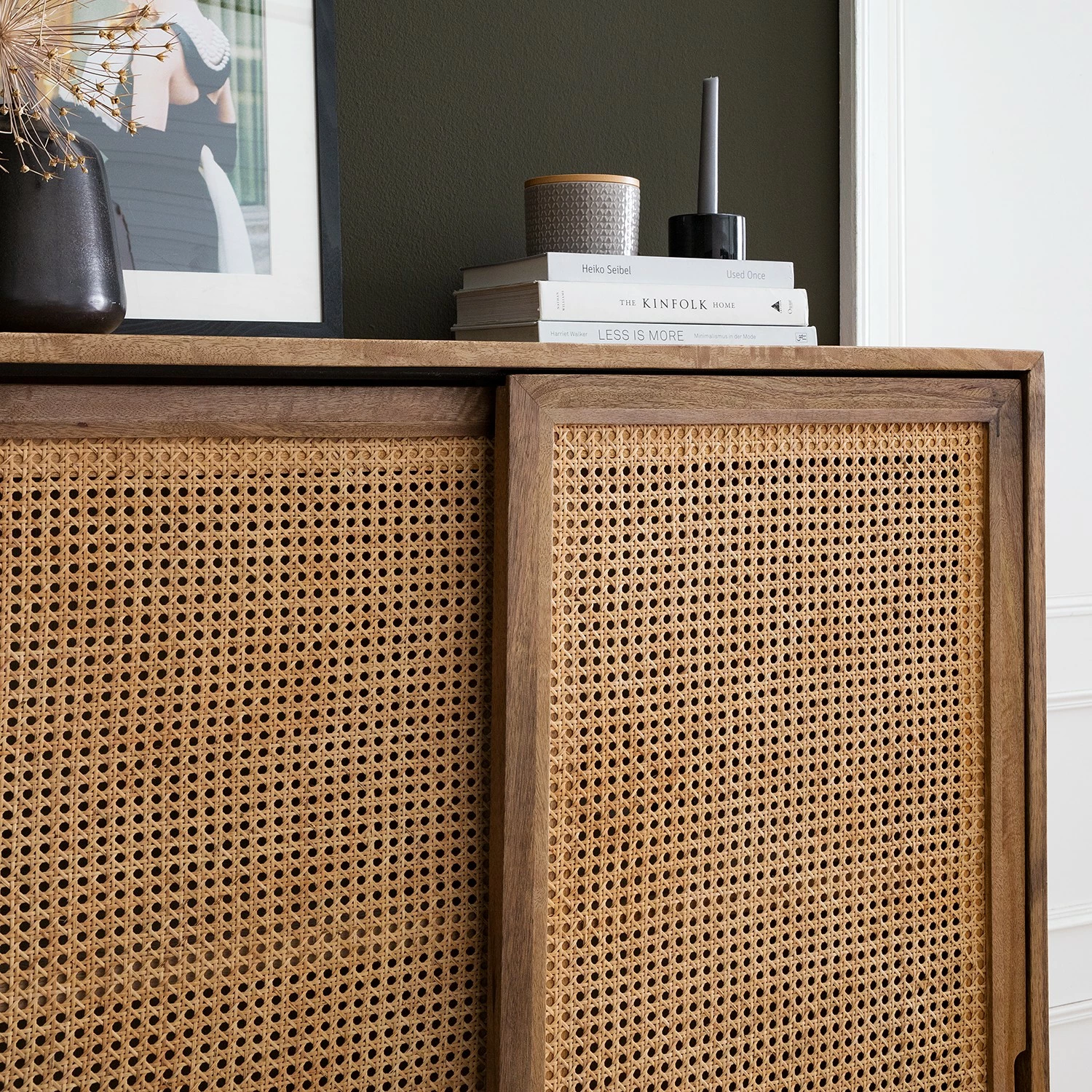 Ars manufacti Buffet haut Vina - Manguier massif / Rotin - Manguier / Noir 14 Ars manufacti Buffet haut Vina - Manguier massif / Rotin - Manguier / Noir – Image 12