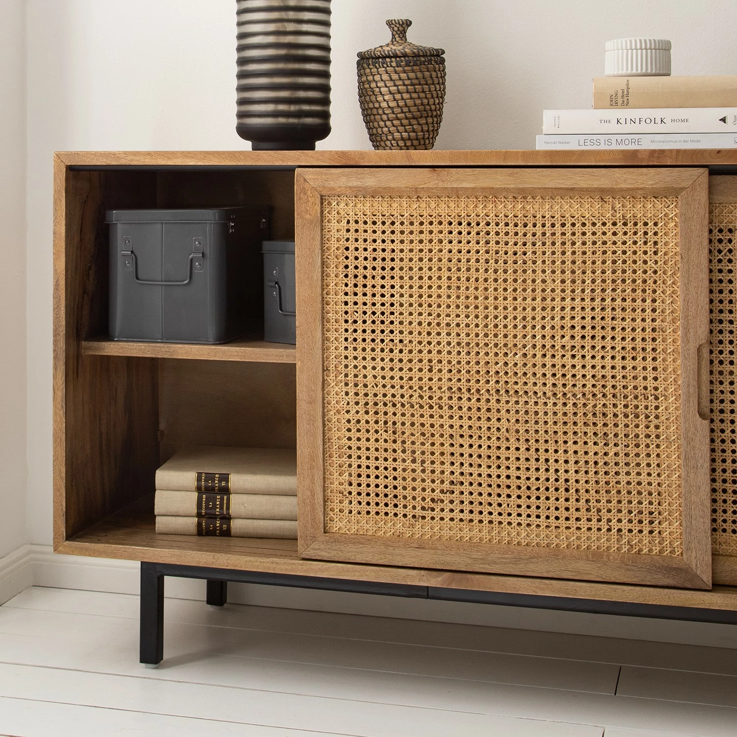 Ars manufacti Enfilade Vina I - Manguier massif / Rotin - Manguier / Noir 10 Ars manufacti Enfilade Vina I - Manguier massif / Rotin - Manguier / Noir – Image 8