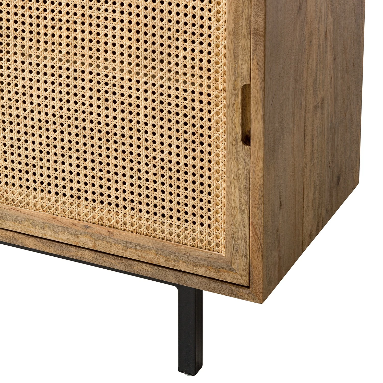 Ars manufacti Buffet Vina II - Manguier massif / Rotin - Manguier / Noir 16 Ars manufacti Buffet Vina II - Manguier massif / Rotin - Manguier / Noir – Image 14