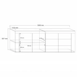 LC Spa Buffet Easy III - Blanc brillant -loftscape Boutique 1000178262 190807 07483700007 SKETCH DETAILS P000000001000178262 sketch