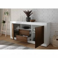 LC Spa Buffet Urbino I - Imitation noisetier / Blanc -loftscape Boutique 1000178439 201029 08552600610 MOOD DETAILS P000000001000178439 mood