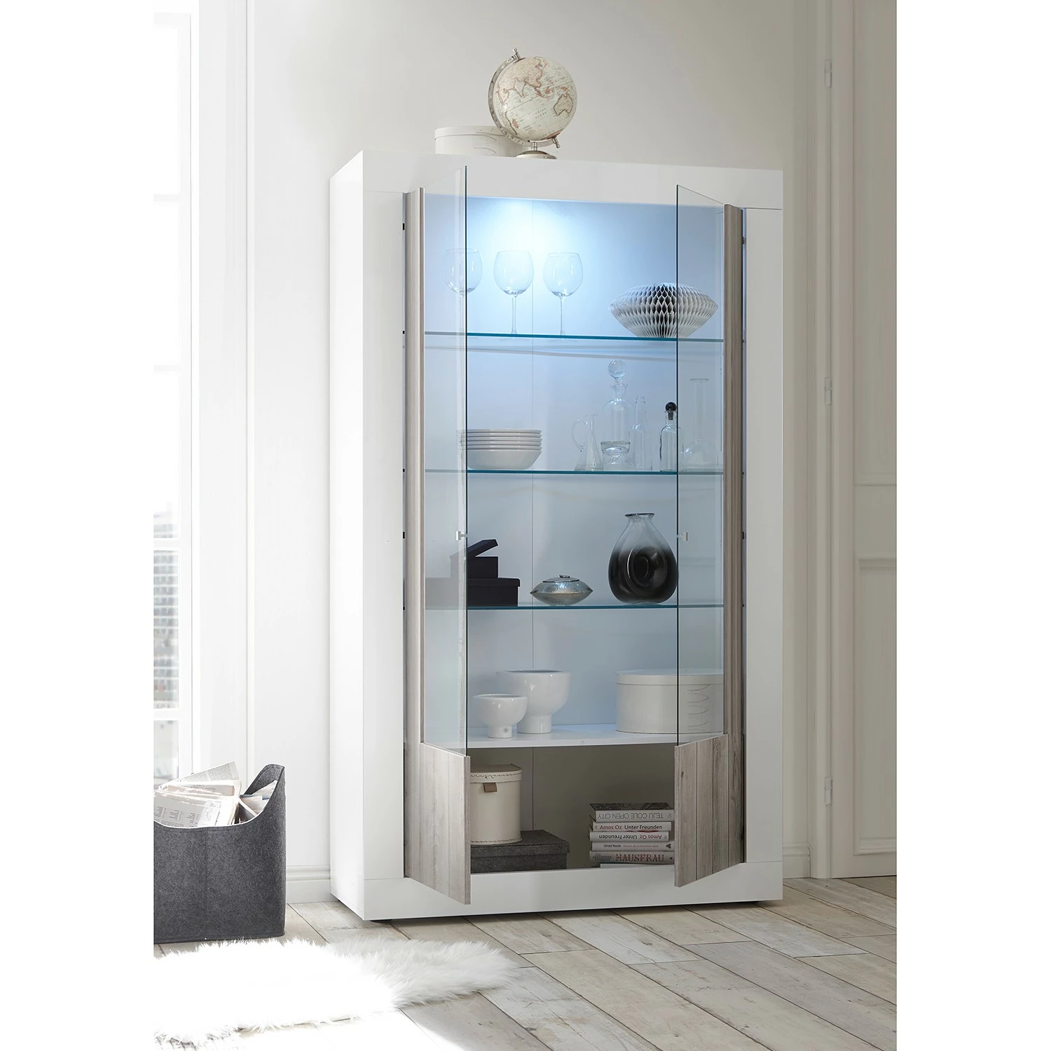 LC Spa Vitrine Urbino - Gris clair / Blanc 5 LC Spa Vitrine Urbino - Gris clair / Blanc – Image 3