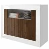 LC Spa Buffet Urbino - Imitation noisetier / Blanc