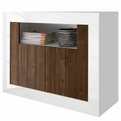 LC Spa Buffet Urbino - Imitation noisetier / Blanc