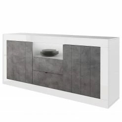 LC Spa Buffet Urbino I - Imitation béton / Blanc