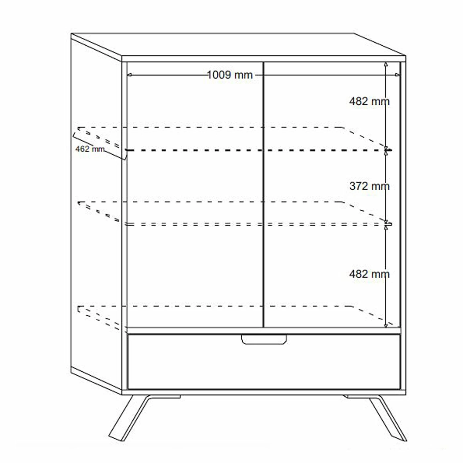LC Spa Armoire vitrine Palma - Imitation Pero 6 LC Spa Armoire vitrine Palma - Imitation Pero – Image 4
