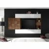 LC Spa Ensemble meubles TV Infinity VII (4 él.) - Blanc / Imitation noyer foncé -loftscape Boutique 1000178620 190807 06302600027 MOOD IMAGE P000000001000178620 mood