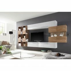 LC Spa Ensemble meubles TV Infinity IX (5 él.) - Blanc / Imitation noyer clair 10 LC Spa Ensemble meubles TV Infinity IX (5 él.) - Blanc / Imitation noyer clair -loftscape Boutique 1000178647 190807 06303400168 MOOD DETAILS P000000001000178647 mood