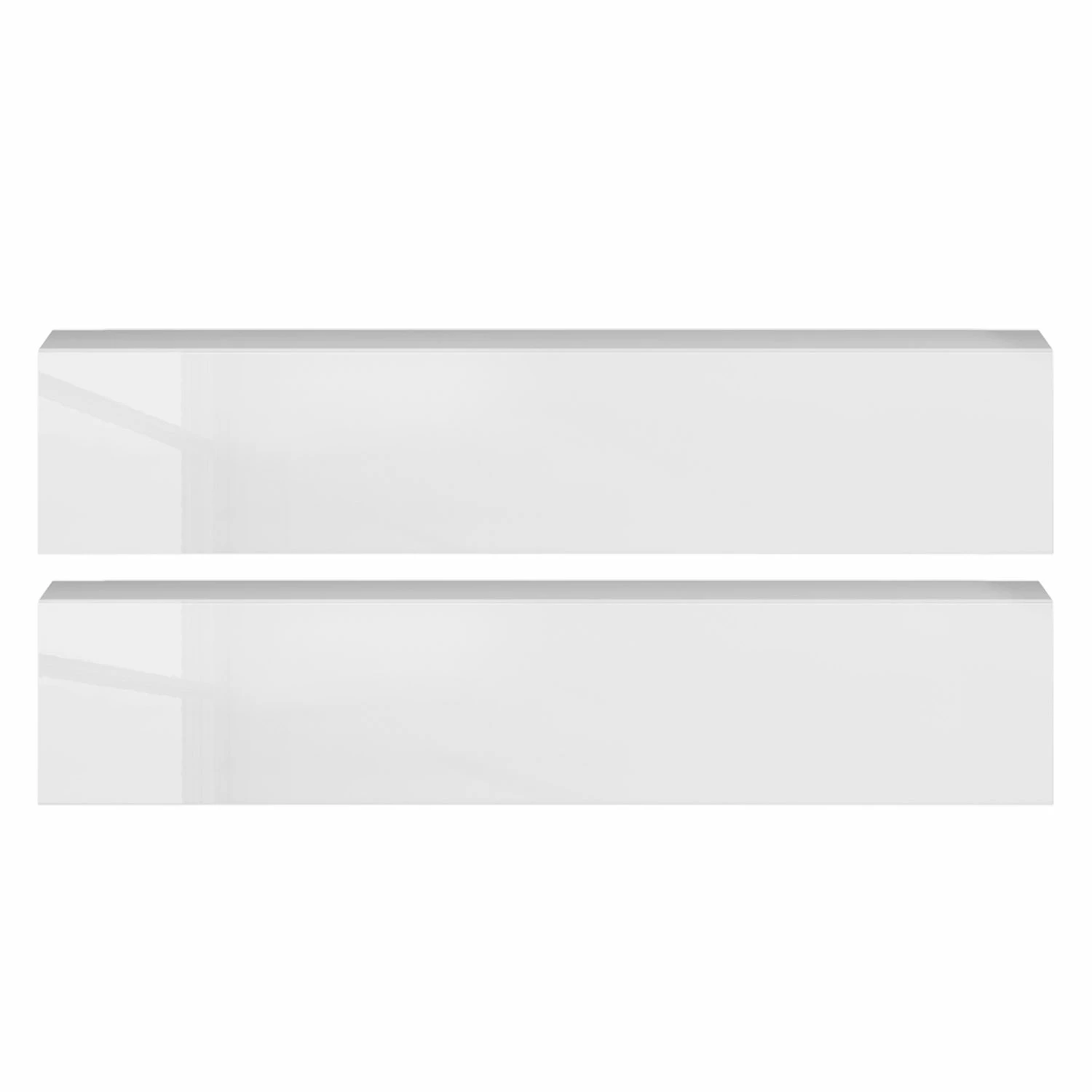 LC Spa Ensemble meubles TV Infinity III (7 él.) - Blanc / Imitation noyer clair 5 LC Spa Ensemble meubles TV Infinity III (7 él.) - Blanc / Imitation noyer clair – Image 3