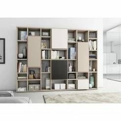 Loftscape Bibliothèque Emporior VI - Mat beige clair