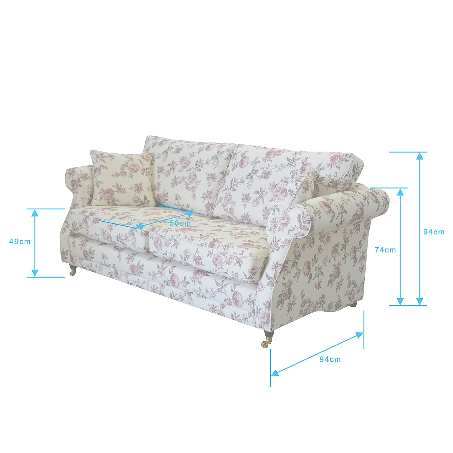 Maison Belfort Canapé Killara (3 places) - Velours - Marron foncé 18 Maison Belfort Canapé Killara (3 places) - Velours - Marron foncé – Image 16