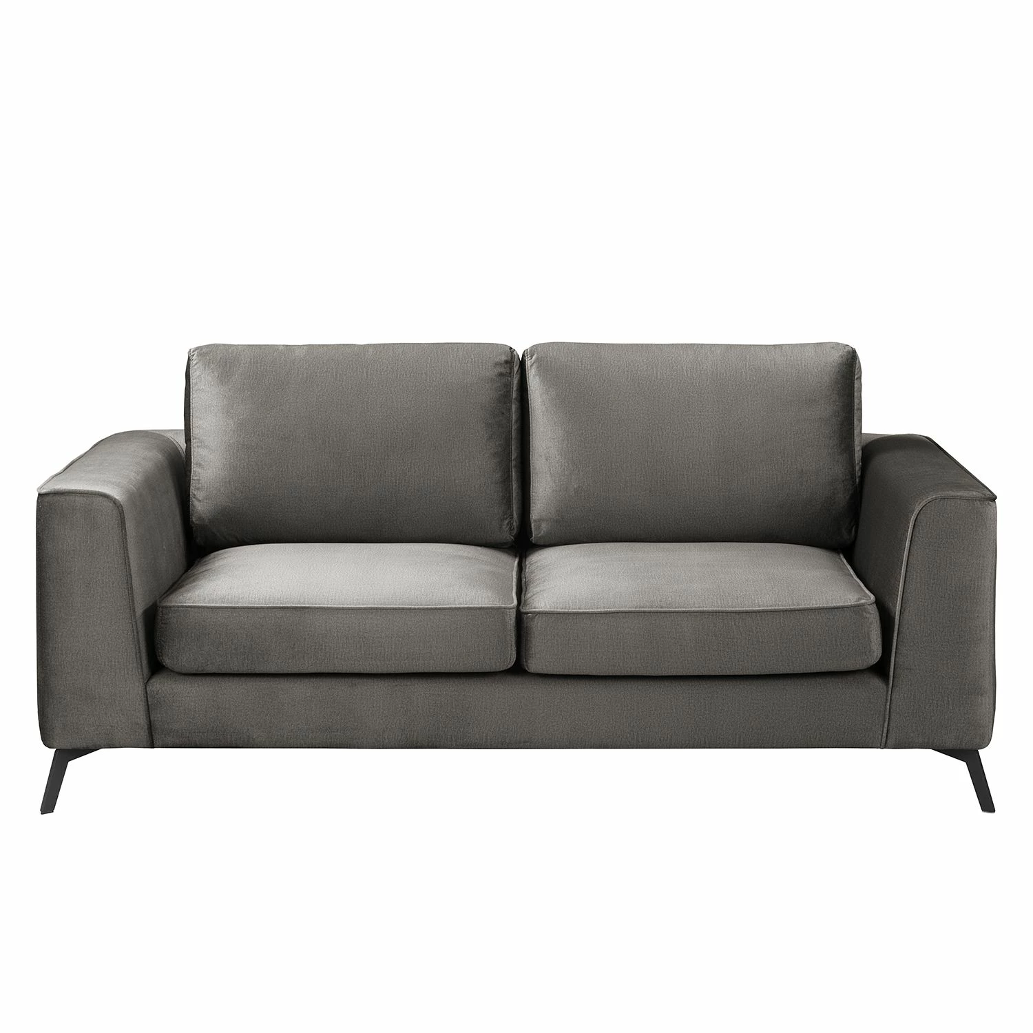 Jack & Alice Canapé Sanchez I (2 places) - Velours - Velours Onoli: Gris fumé 5 Jack & Alice Canapé Sanchez I (2 places) - Velours - Velours Onoli: Gris fumé – Image 3