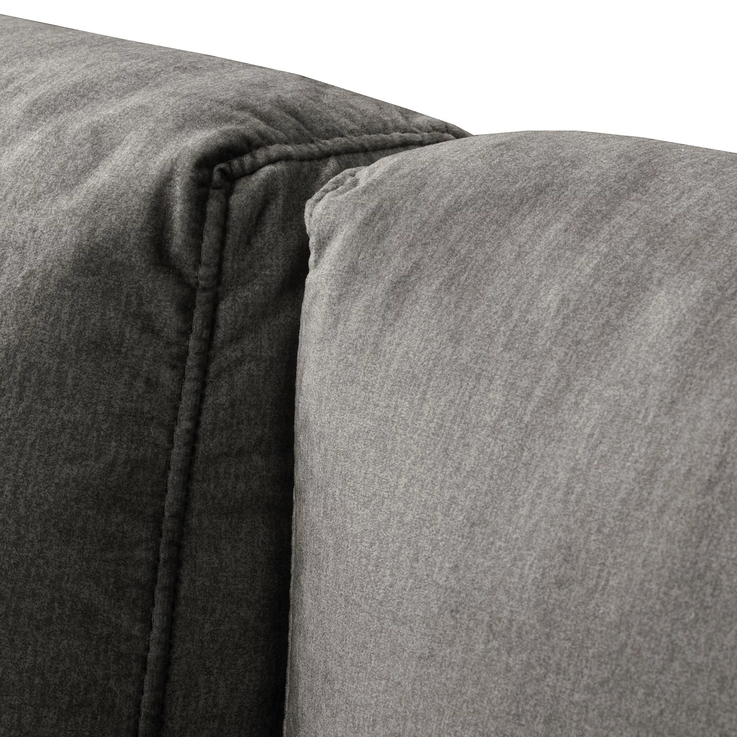 Jack & Alice Canapé Sanchez I (2 places) - Velours - Velours Onoli: Gris fumé 9 Jack & Alice Canapé Sanchez I (2 places) - Velours - Velours Onoli: Gris fumé – Image 7
