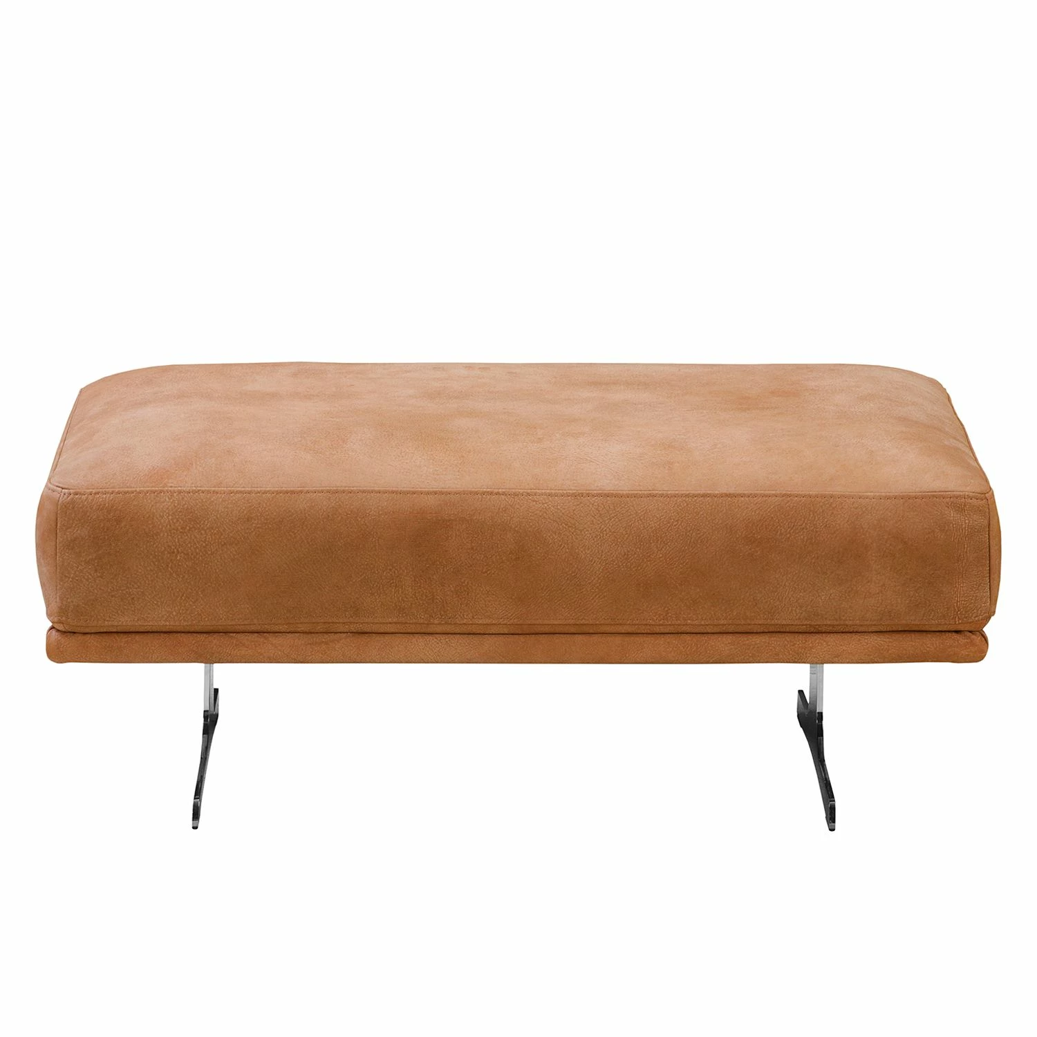 Ars manufacti Repose-pieds capitonné Lurrip I - Cuir véritable - Cognac 5 Ars manufacti Repose-pieds capitonné Lurrip I - Cuir véritable - Cognac – Image 3