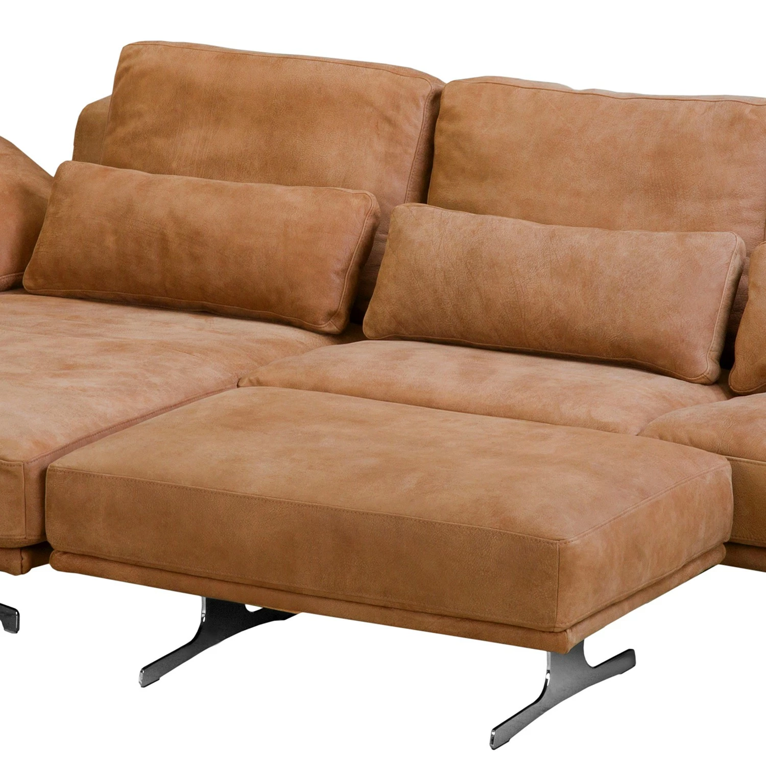 Ars manufacti Repose-pieds capitonné Lurrip I - Cuir véritable - Cognac 7 Ars manufacti Repose-pieds capitonné Lurrip I - Cuir véritable - Cognac – Image 5