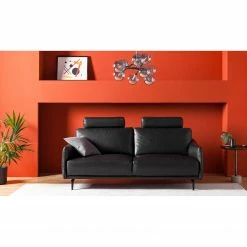 Studio Copenhagen Canapé Harlev (3 places) - Cuir véritable - Noir 23 Studio Copenhagen Canapé Harlev (3 places) - Cuir véritable - Noir -loftscape Boutique 1000179415 200421 11332700001 MOOD DETAILS P000000001000179415 mood