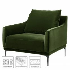 Studio Copenhagen Fauteuil Pouch - Velours - Vert foncé -loftscape Boutique 1000179430 200207 10241700021 ICON DETAILS P000000001000179430 icon seal