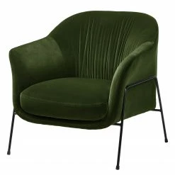 Studio Copenhagen Fauteuil Lubz - Velours - Vert foncé