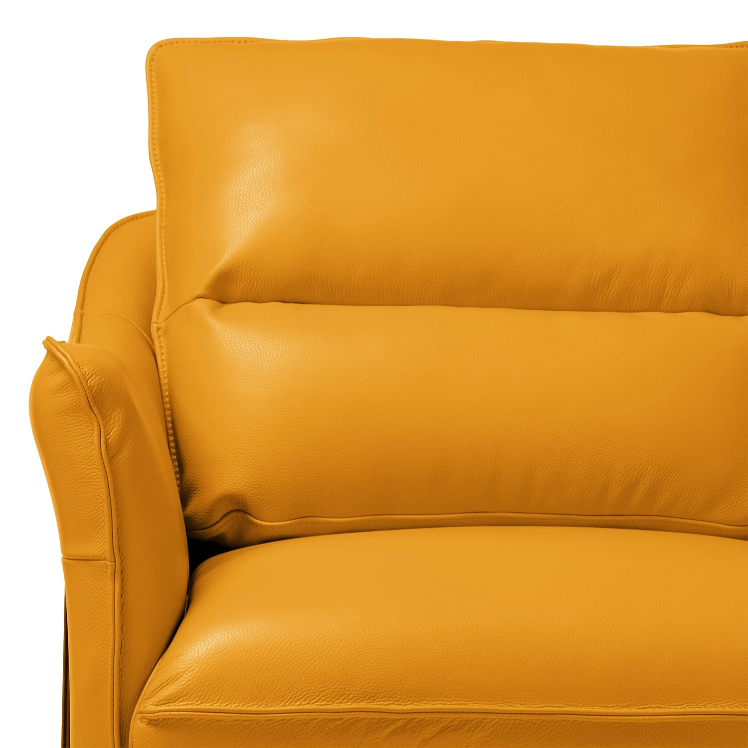 Studio Copenhagen Fauteuil Knokke II - Cuir véritable - Jaune doré 12 Studio Copenhagen Fauteuil Knokke II - Cuir véritable - Jaune doré – Image 10