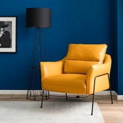 Studio Copenhagen Fauteuil Knokke II - Cuir véritable - Jaune doré 19 Studio Copenhagen Fauteuil Knokke II - Cuir véritable - Jaune doré -loftscape Boutique 1000179435 200622 14532700001 MOOD DETAILS P000000001000179435 mood