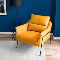 Studio Copenhagen Fauteuil Knokke II - Cuir véritable - Jaune doré 20 Studio Copenhagen Fauteuil Knokke II - Cuir véritable - Jaune doré -loftscape Boutique 1000179435 200622 14532800002 MOOD DETAILS P000000001000179435 mood