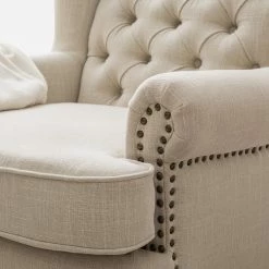 Maison Belfort Fauteuil Noda - Tissu - Crème -loftscape Boutique 1000179520 200617 12144100004 DETAILS P000000001000179520