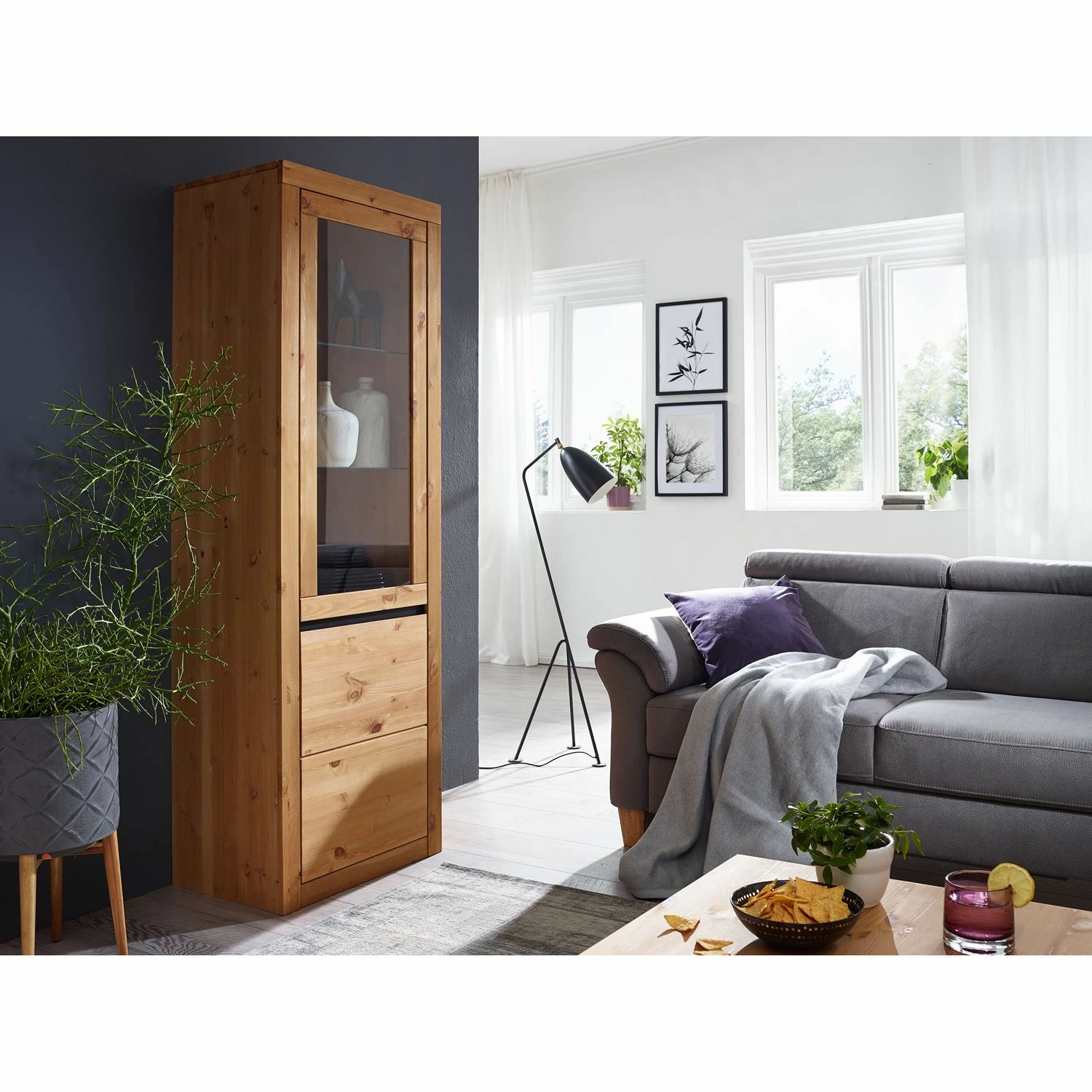 Naturoo Vitrine Maceio I - Pin massif - Pin 4 Naturoo Vitrine Maceio I - Pin massif - Pin – Image 2