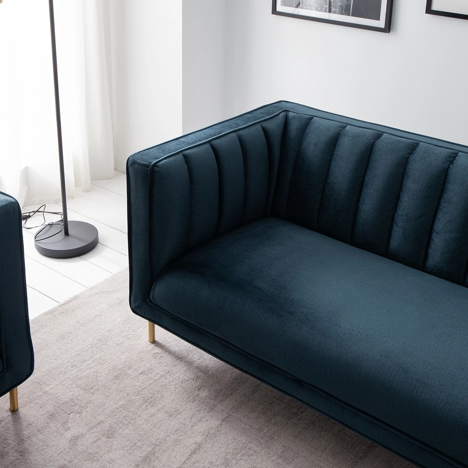 Jack & Alice Canapé Borlo (3 places) - Bleu marine 14 Jack & Alice Canapé Borlo (3 places) - Bleu marine – Image 12