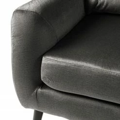 Jack & Alice Canapé Tennyson (3 places) - Velours - Gris -loftscape Boutique 1000180140 200727 14464500013 DETAILS P000000001000180140