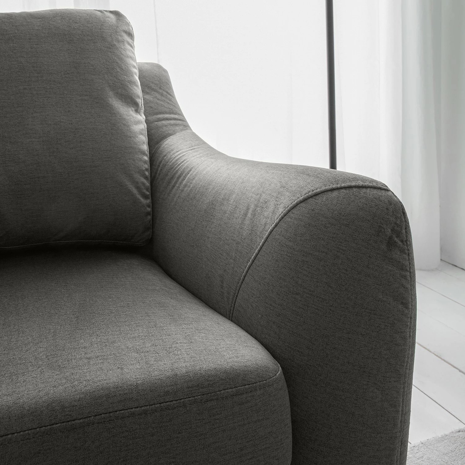 Jack & Alice Canapé Tennyson (2 places) - Velours - Gris 16 Jack & Alice Canapé Tennyson (2 places) - Velours - Gris – Image 14