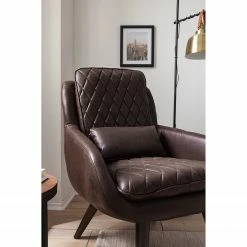 Ars manufacti Fauteuil Belrose I - Imitation cuir - Marron foncé -loftscape Boutique 1000180872 200723 13373900003 DETAILS P000000001000180872