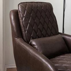 Ars manufacti Fauteuil Belrose I - Imitation cuir - Marron foncé -loftscape Boutique 1000180872 200723 13374000006 DETAILS P000000001000180872