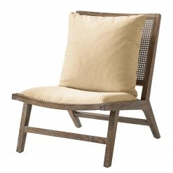 Maison Belfort Fauteuil Asilo - Tissu - Beige