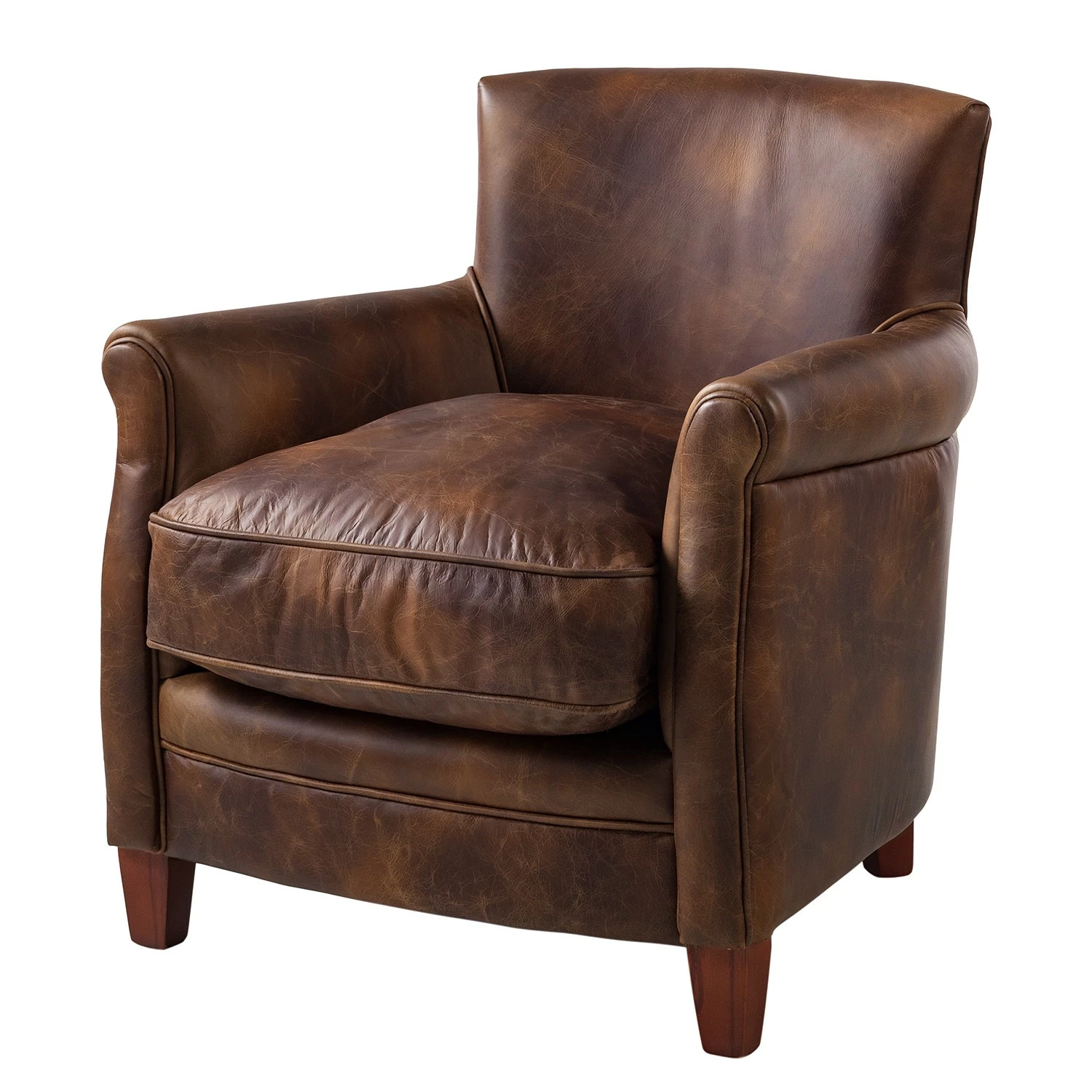 Maison Belfort Fauteuil Katira - Cuir - Marron 3 Maison Belfort Fauteuil Katira - Cuir - Marron