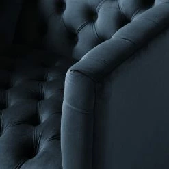 Jack & Alice Fauteuil Reynella - Velours - Bleu marine -loftscape Boutique 1000180878 201021 13454400005 DETAILS P000000001000180878