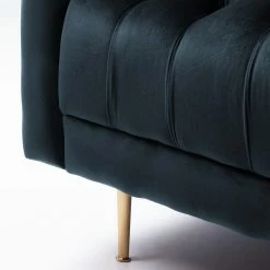 Jack & Alice Fauteuil Reynella - Velours - Bleu marine -loftscape Boutique 1000180878 201021 13454500006 DETAILS P000000001000180878