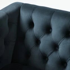 Jack & Alice Fauteuil Reynella - Velours - Bleu marine -loftscape Boutique 1000180878 201021 13454700007 DETAILS P000000001000180878