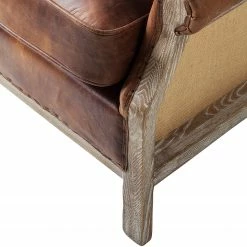 Maison Belfort Fauteuil Aleixo - Cuir - Marron -loftscape Boutique 1000180879 200708 10523100034 DETAILS P000000001000180879