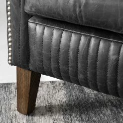 Ars manufacti Fauteuil Membre II - Cuir véritable - Noir -loftscape Boutique 1000180880 210311 10223800011 DETAILS P000000001000180880