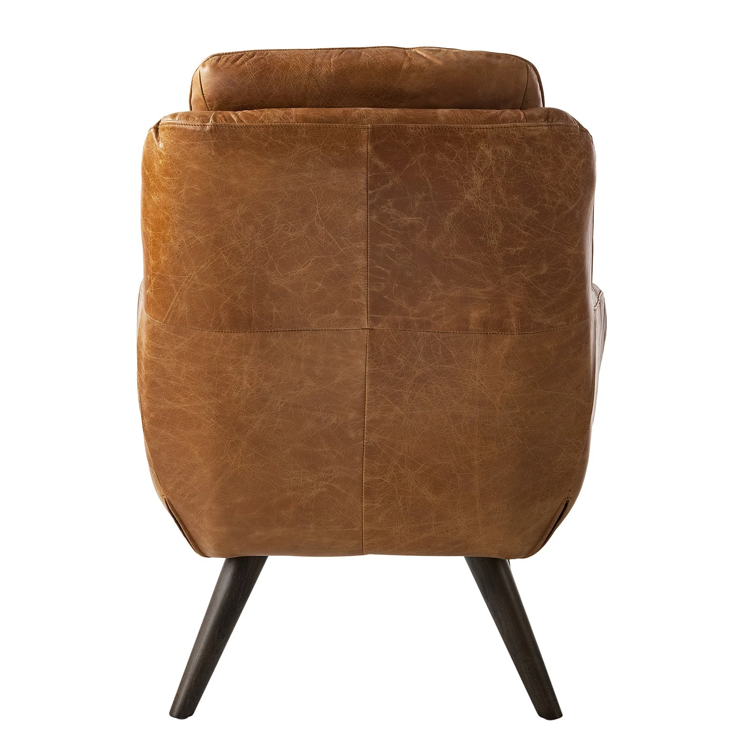 Ars manufacti Fauteuil Belrose II - Cuir véritable - Cognac 8 Ars manufacti Fauteuil Belrose II - Cuir véritable - Cognac – Image 6