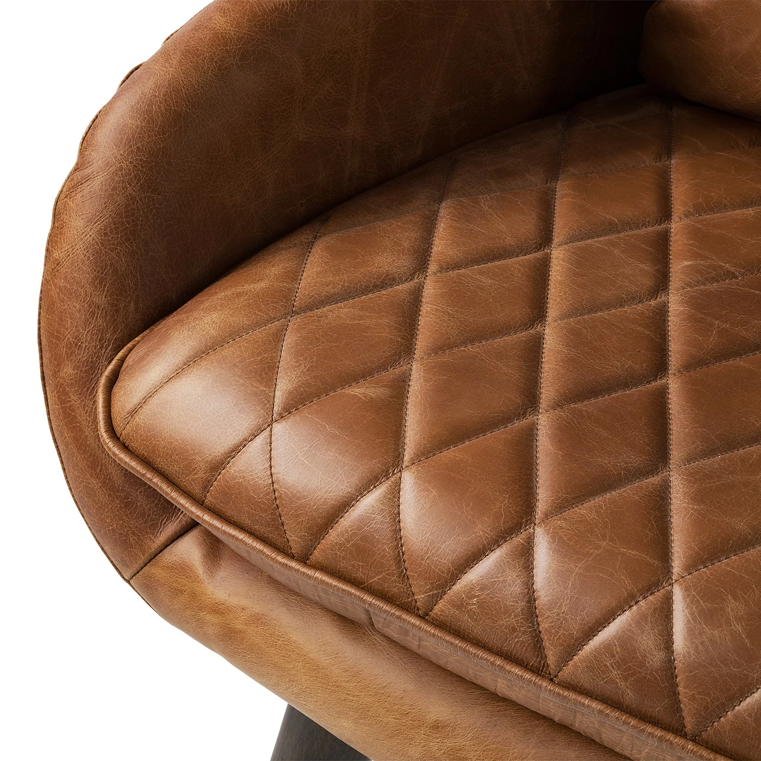 Ars manufacti Fauteuil Belrose II - Cuir véritable - Cognac 11 Ars manufacti Fauteuil Belrose II - Cuir véritable - Cognac – Image 9