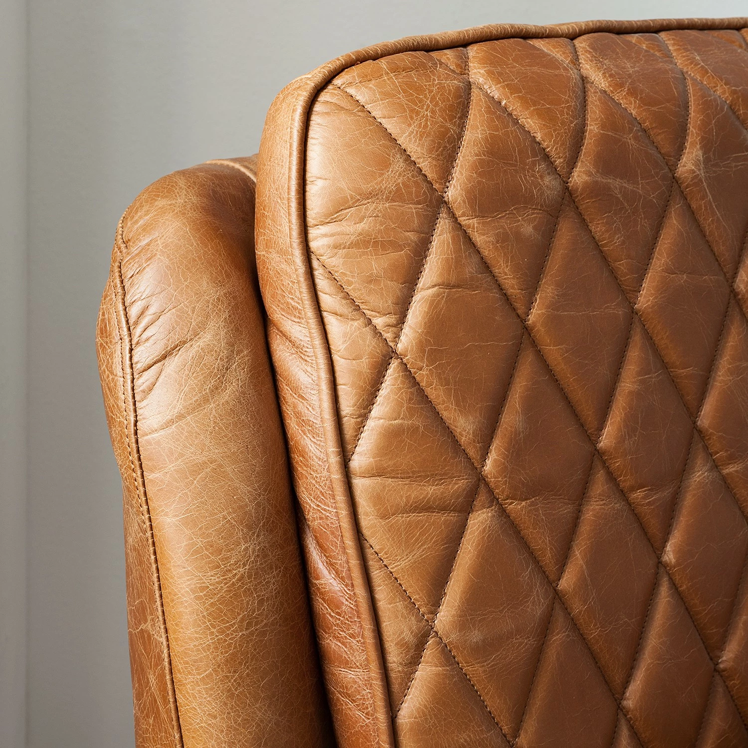 Ars manufacti Fauteuil Belrose II - Cuir véritable - Cognac 16 Ars manufacti Fauteuil Belrose II - Cuir véritable - Cognac – Image 14