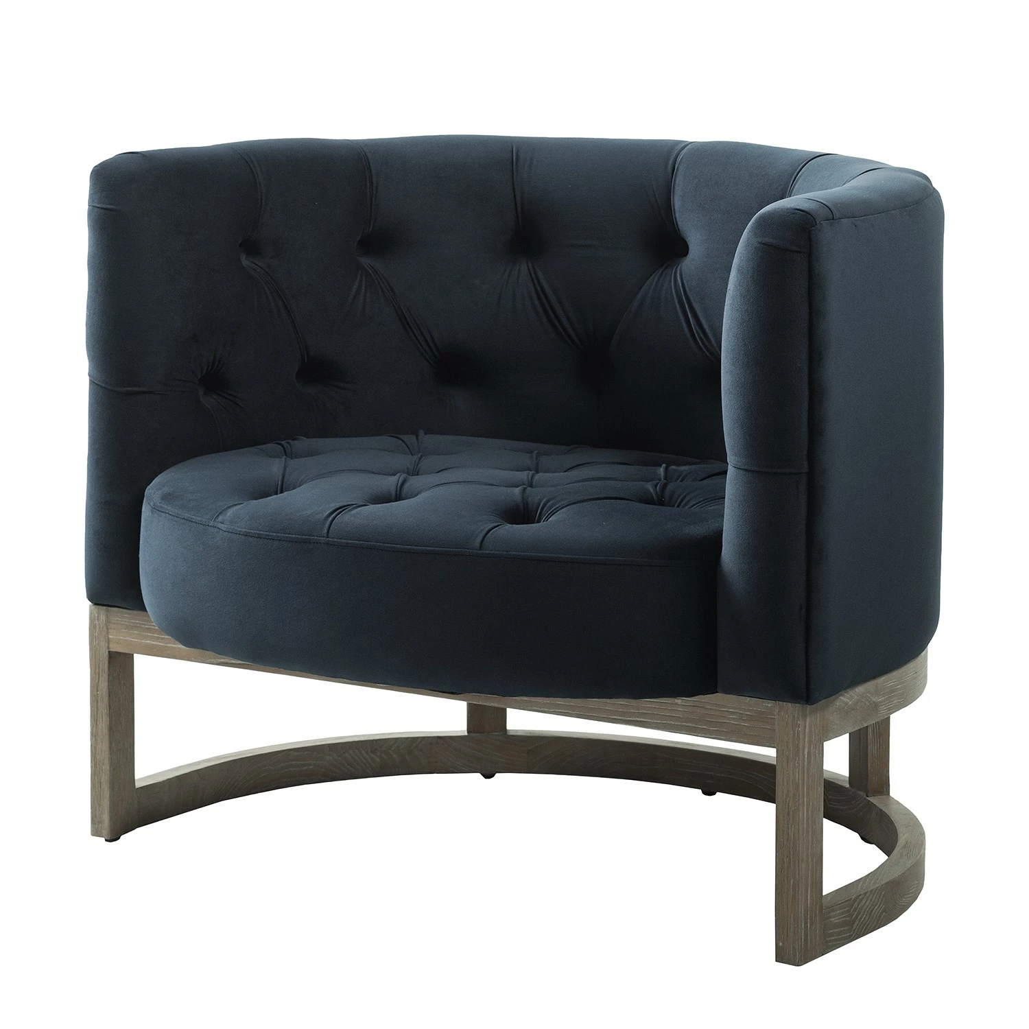 Maison Belfort Fauteuil Drysdale - Velours - Bleu marine 9 Maison Belfort Fauteuil Drysdale - Velours - Bleu marine – Image 7