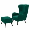 Jack & Alice Fauteuil Pillig - Velours - Vert vieilli - Avec repose-pieds 2 Jack & Alice Fauteuil Pillig - Velours - Vert vieilli - Avec repose-pieds -loftscape Boutique 1000181371 190911 09325401176 IMAGE P000000001000181371