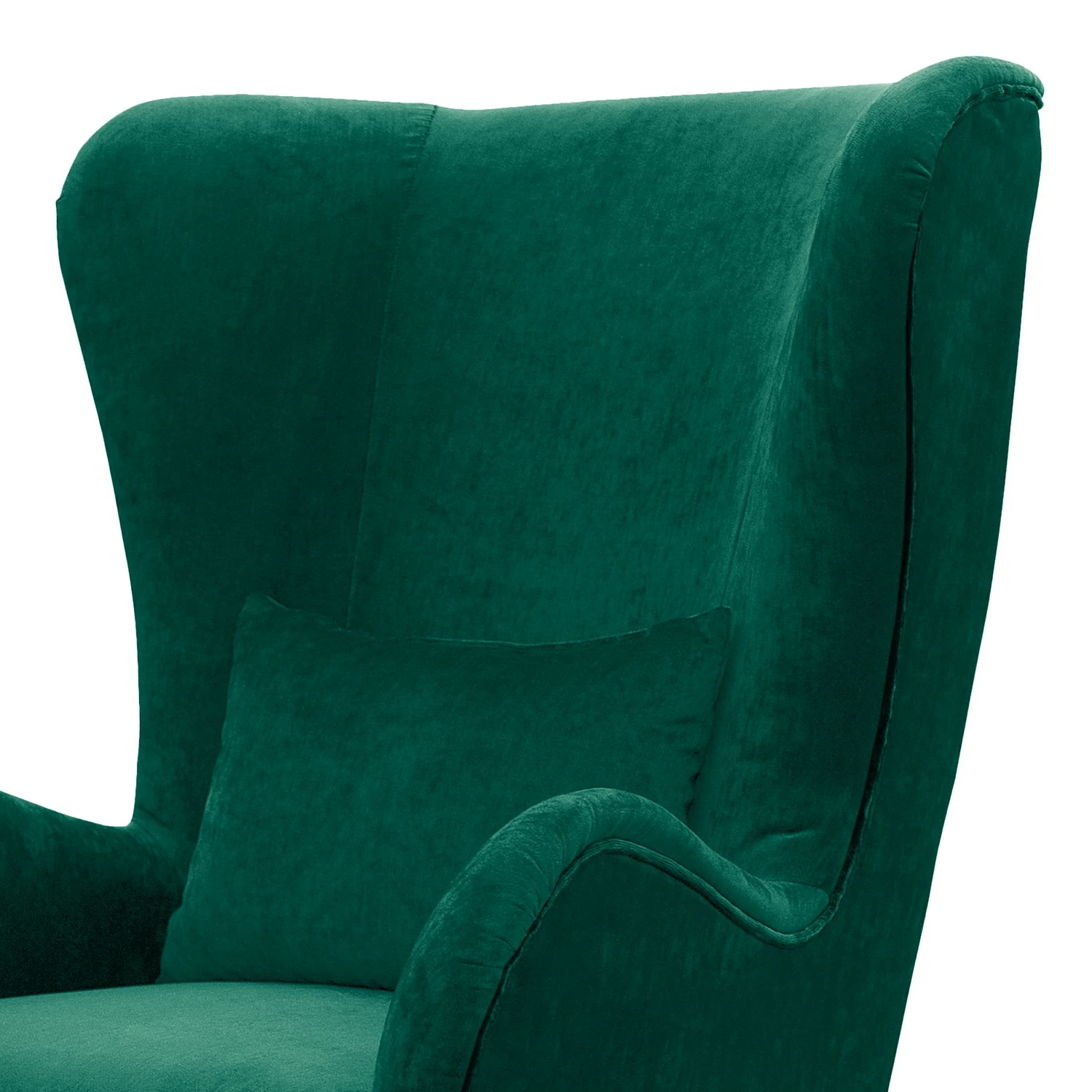Jack & Alice Fauteuil Pillig - Velours - Vert vieilli - Avec repose-pieds 11 Jack & Alice Fauteuil Pillig - Velours - Vert vieilli - Avec repose-pieds – Image 9